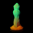Creature Cocks Aqua-Cock - Glow in Dark Multi-Coloured 19.3 cm Fantasy Dildo - Hush Store Sydney 