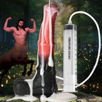 Creature Cocks Centaur Explosion - Pink/Black 24.5 cm Squirting Fantasy Dildo - Hush Store Sydney 