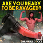 Creature Cocks Centaur Explosion - Pink/Black 24.5 cm Squirting Fantasy Dildo - Hush Store Sydney 