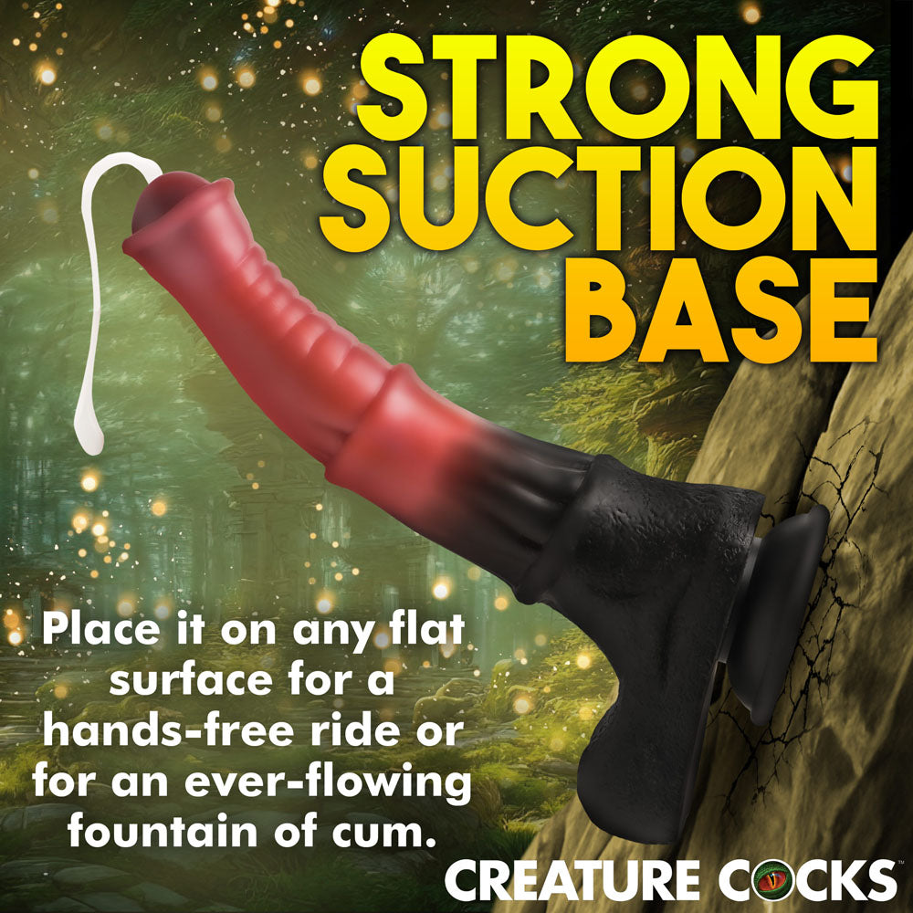 Creature Cocks Centaur Explosion - Pink/Black 24.5 cm Squirting Fantasy Dildo - Hush Store Sydney 