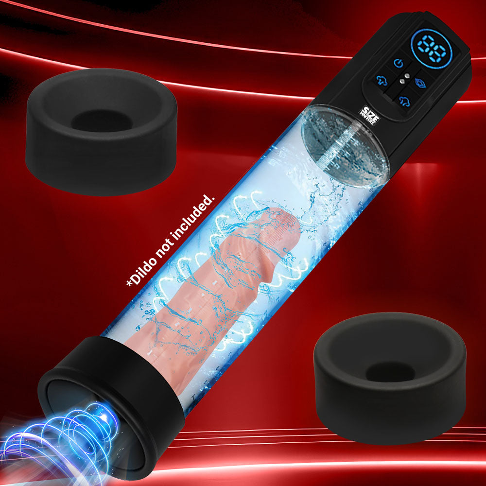 Size Matters Sucking Penis Pump - Clear USB Rechargeable Penis Pump - Hush Store Sydney 