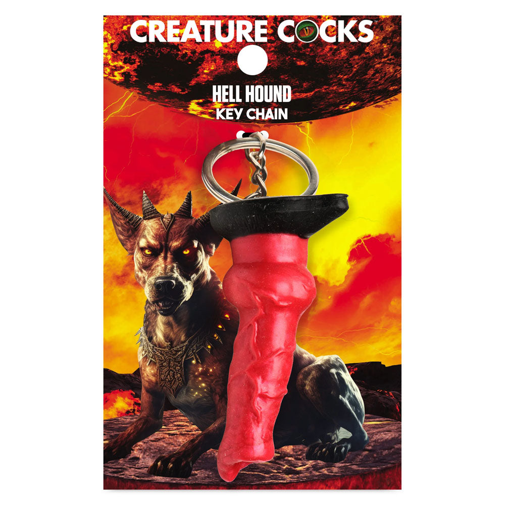 Creature Cocks Hell-Hound Keychain - Novelty Fantasy Dildo Keyring - Hush Store Sydney 