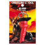 Creature Cocks Hell-Hound Keychain - Novelty Fantasy Dildo Keyring - Hush Store Sydney 