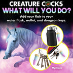 Creature Cocks Mystique Unicorn Keychain - Novelty Fantasy Dildo Keyring - Hush Store Sydney 