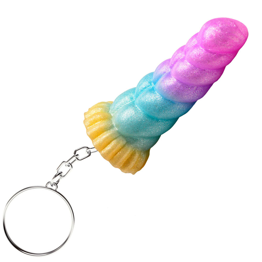 Creature Cocks Mystique Unicorn Keychain - Novelty Fantasy Dildo Keyring - Hush Store Sydney 