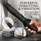 Master Series Ultimate Power Pounder - Black 30 cm USB Rechargeable Thrusting Vibrator