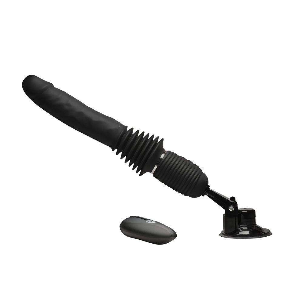 Master Series Ultimate Power Pounder - Black 30 cm USB Rechargeable Thrusting Vibrator