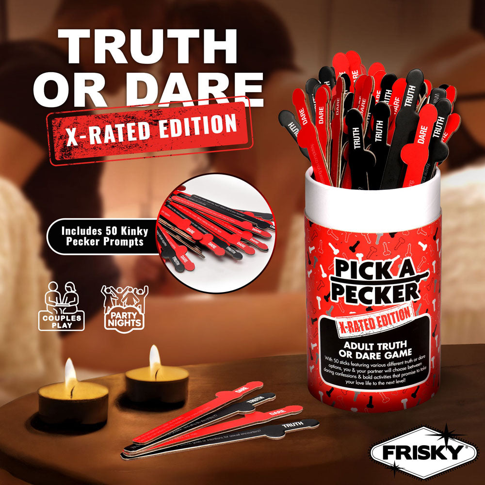 Frisky Pick A Pecker - X-Rated Edition - Adult Truth Or Dare Game - Hush Store Sydney 