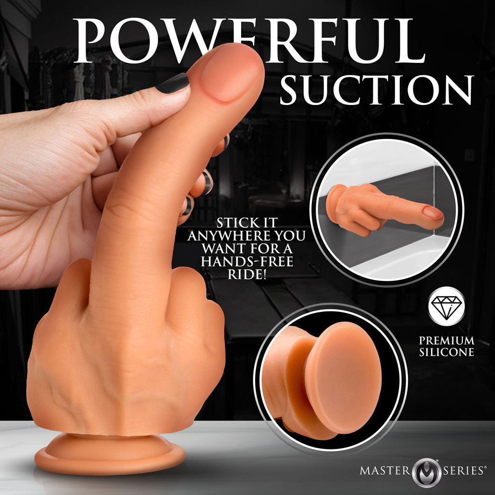 Master Series The Finger - Flesh 21.3 cm Giant Finger Dildo - Hush Store Sydney 