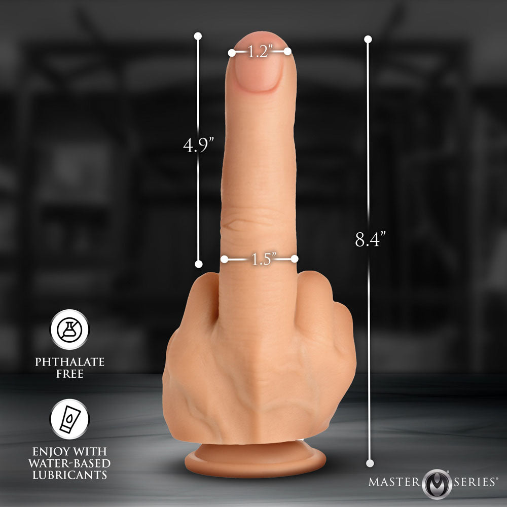 Master Series The Finger - Flesh 21.3 cm Giant Finger Dildo - Hush Store Sydney 