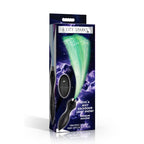 Booty Sparks Vibrating Silicone Fibre Optical Butt Plug - Black USB Rechargeable Butt Plug with Multicolour Fibre Optic Tail