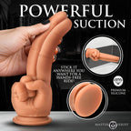 Master Series The Pleaser - Flesh 23.6 cm Double Finger Dildo - Hush Store Sydney 