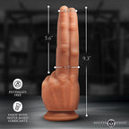 Master Series The Pleaser - Flesh 23.6 cm Double Finger Dildo - Hush Store Sydney 