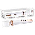 Adam & Eve Rechargeable Magic Massager - Rose Gold/White 33 cm USB Rechargeable Massager Wand - Hush Store Sydney 