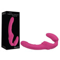 Adam & Eve Eve's Vibrating Strapless Strap-On - Pink 22 cm (8.75'') USB Rechargeable Strapless Strap-On - Hush Store Sydney 