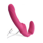 Adam & Eve Eve's Vibrating Strapless Strap-On - Pink 22 cm (8.75'') USB Rechargeable Strapless Strap-On