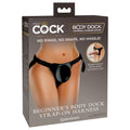 King Cock Elite Beginner's Body Dock Strap-On Harness - Black Adjustable Strap-On Harness (No probe included) - Hush Store Sydney 