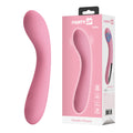Party Up JOHN Flexible Vibe - Pink - Pink 16 cm USB Rechargeable Vibrator - Hush Store Sydney 