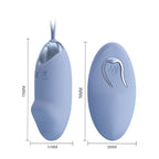 Party Up IVAN Remote Egg - Purple - Purple USB Rechargeable Vibrating Egg with Wireless Remote