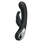 Party Up COLIN Rabbit Vibe - Black - Black 21 cm USB Rechargeable Rabbit Vibrator