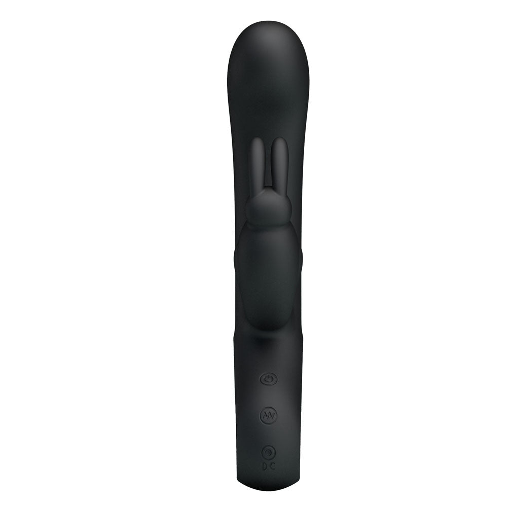 Party Up COLIN Rabbit Vibe - Black - Black 21 cm USB Rechargeable Rabbit Vibrator