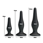 Party Up JERRY Butt Plug Set - Black Butt Plugs - Set of 3 Sizes