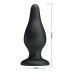 Party Up JEREMY Butt Plug - Black 15.4 cm Butt Plug