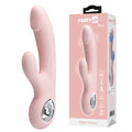 Party Up DAVE Rabbit Vibe - Pink - Pink 19 cm USB Rechargeable Rabbit Vibrator - Hush Store Sydney 