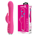 Party Up ERIC Rotating Beads Vibrator - Pink - Pink 20.5 cm USB Rechargeable Rabbit Vibrator with Rotating Bead Shaft - Hush Store Sydney 