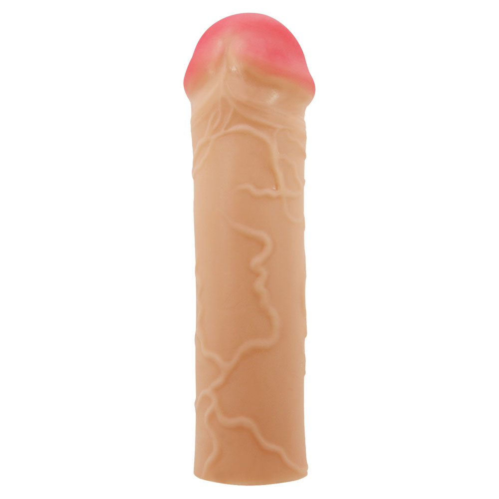 Party Up OSCAR 1 Inch Extender Sleeve - Flesh 1 Inch Penis Extender Sleeve - Hush Store Sydney 