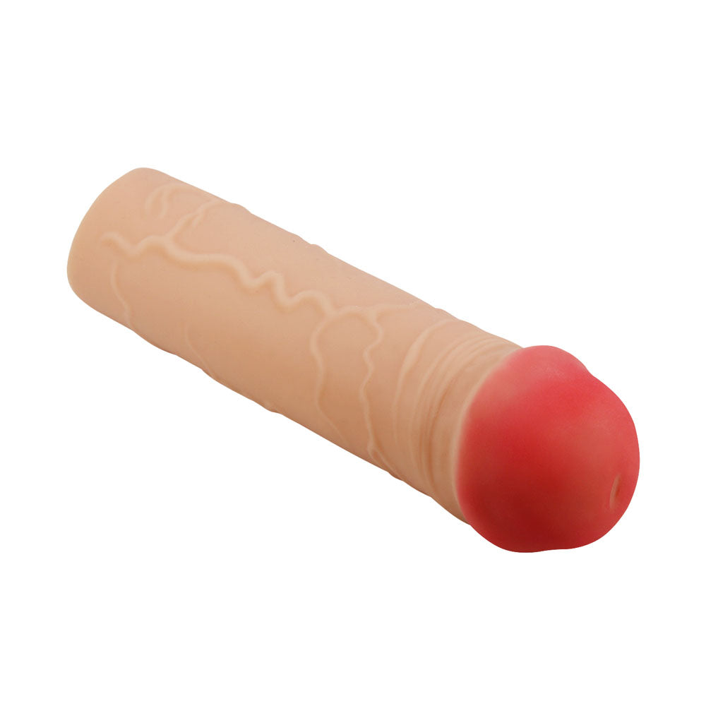 Party Up OSCAR 1 Inch Extender Sleeve - Flesh 1 Inch Penis Extender Sleeve - Hush Store Sydney 