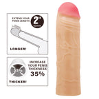 Party Up PARKER 2 Inch Extender Sleeve - Flesh 2 Inch Penis Extender Sleeve - Hush Store Sydney 