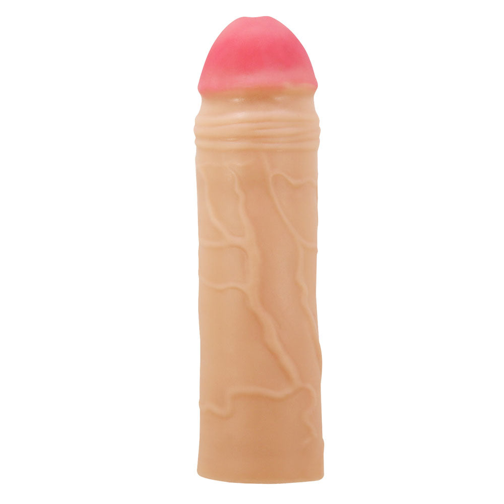 Party Up PARKER 2 Inch Extender Sleeve - Flesh 2 Inch Penis Extender Sleeve - Hush Store Sydney 