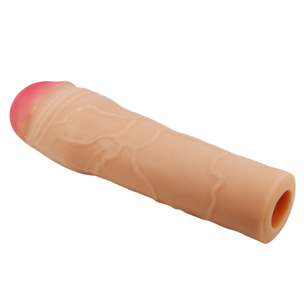 Party Up PARKER 2 Inch Extender Sleeve - Flesh 2 Inch Penis Extender Sleeve - Hush Store Sydney 