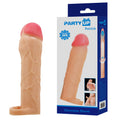 Party Up PATRICK 2 Inch Extender Sleeve - Flesh 2 Inch Penis Extender Sleeve with Ball Strap - Hush Store Sydney 