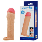 Party Up PATRICK 2 Inch Extender Sleeve - Flesh 2 Inch Penis Extender Sleeve with Ball Strap - Hush Store Sydney 