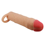 Party Up PATRICK 2 Inch Extender Sleeve - Flesh 2 Inch Penis Extender Sleeve with Ball Strap - Hush Store Sydney 