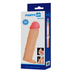 Party Up PATRICK 2 Inch Extender Sleeve - Flesh 2 Inch Penis Extender Sleeve with Ball Strap - Hush Store Sydney 