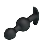 Party Up JAMES Anal Bead Plug - Black 10.4 cm Beaded Butt Plug