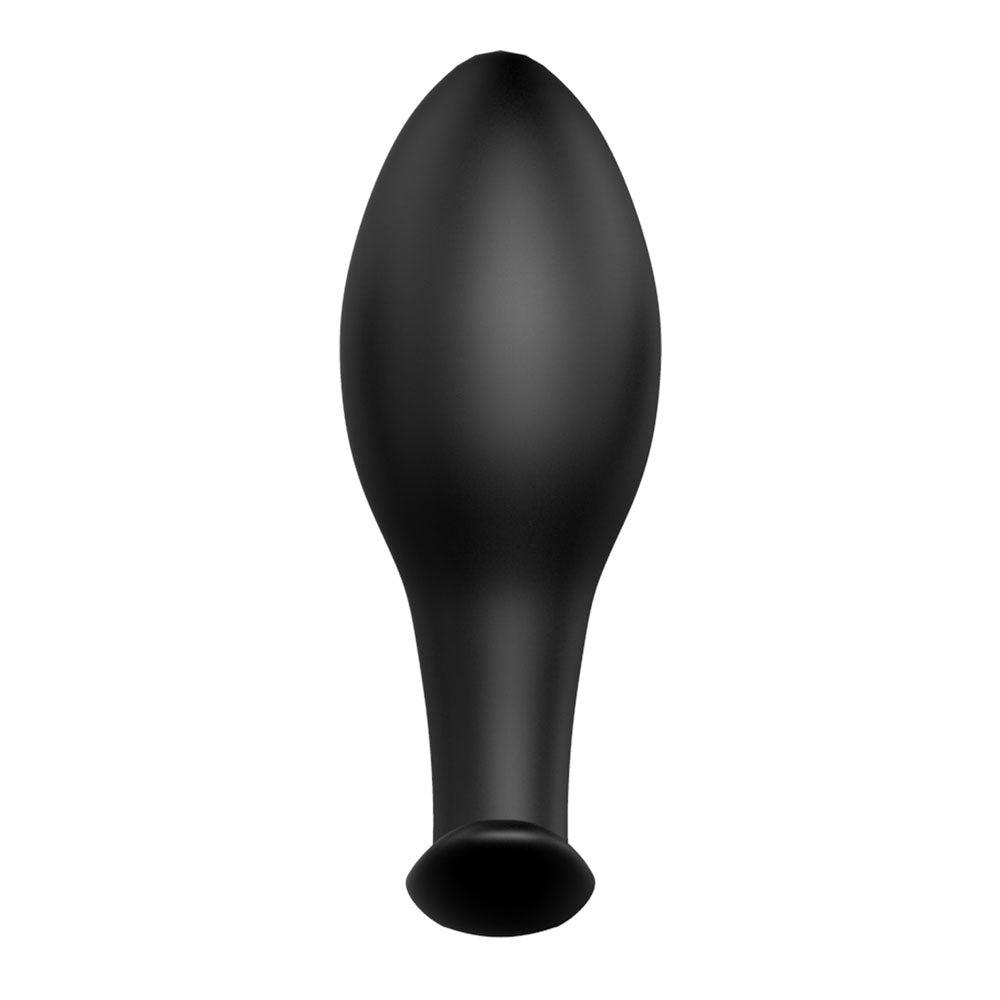 Party Up JASON Vibrating Anal Plug - Black 8.5 cm Vibrating Butt Plug with Remote