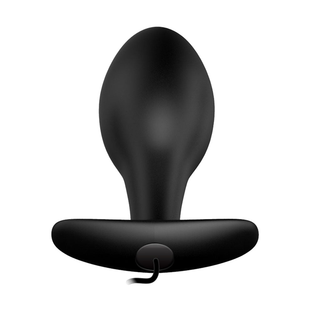 Party Up JASON Vibrating Anal Plug - Black 8.5 cm Vibrating Butt Plug with Remote