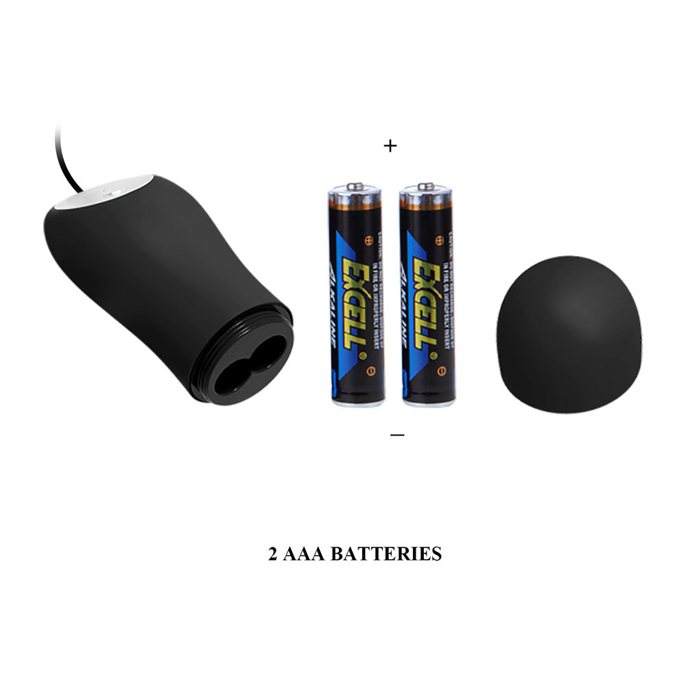 Party Up JASON Vibrating Anal Plug - Black 8.5 cm Vibrating Butt Plug with Remote