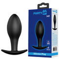Party Up JEFF Silicone Plug - Black 8.5 cm Butt Plug - Hush Store Sydney 