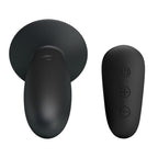 MR PLAY Remote Control Vibrating Anal Plug - Black USB Rechargeable Vibrating Butt Plug with Wireless Remote