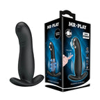 MR PLAY Prostate Massager - Black USB Rechargeable Prostate Massager with Flicking Tip - Hush Store Sydney 