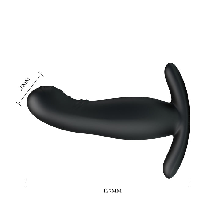 MR PLAY Prostate Massager - Black USB Rechargeable Prostate Massager with Flicking Tip - Hush Store Sydney 