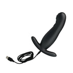 MR PLAY Prostate Massager - Black USB Rechargeable Prostate Massager with Flicking Tip - Hush Store Sydney 