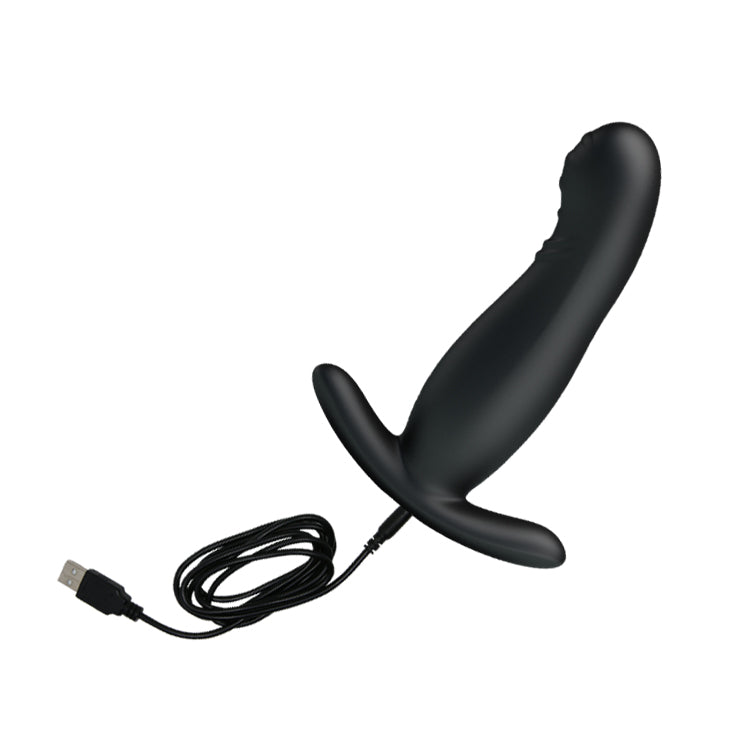 MR PLAY Prostate Massager - Black USB Rechargeable Prostate Massager with Flicking Tip - Hush Store Sydney 