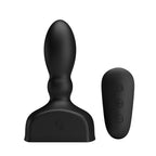 MR PLAY Inflatable Anal Plug - Black USB Rechargeable Inflatable Anal Plug with Wireless Remote