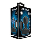 MR PLAY Inflatable Anal Plug - Black USB Rechargeable Inflatable Anal Plug with Wireless Remote